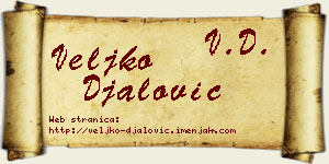 Veljko Đalović vizit kartica
